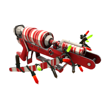 Unusual Festivized Professional Killstreak Peppermint Swirl Crusader's Crossbow (Minimal Wear)