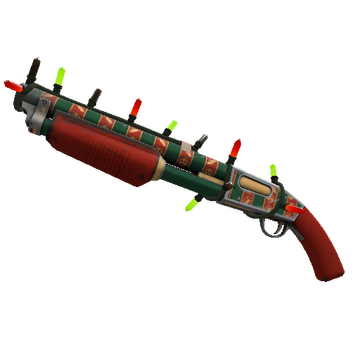 Unusual Festivized Professional Killstreak Sleighin' Style Shotgun (Field-Tested)