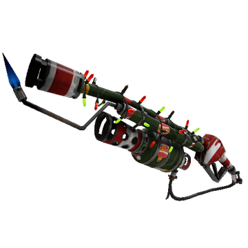 Unusual Festivized Professional Killstreak Smissmas Village Flame Thrower (Well-Worn)