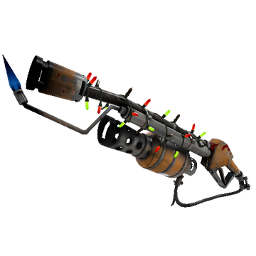 Unusual Festivized Professional Killstreak Turbine Torcher Flame Thrower (Well-Worn)