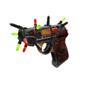 Unusual Festivized Shot to Hell Pistol (Battle Scarred)