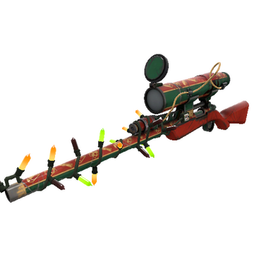 Unusual Festivized Sleighin' Style Sniper Rifle (Well-Worn)