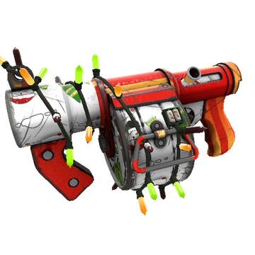 Unusual Festivized Snow Globalization Stickybomb Launcher (Field-Tested)