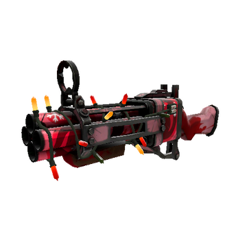 Unusual Festivized Snowflake Swirled Iron Bomber (Battle Scarred)