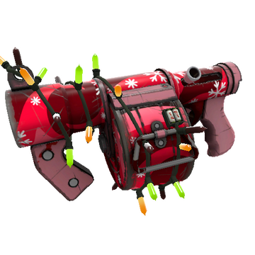 Unusual Festivized Snowflake Swirled Stickybomb Launcher (Field-Tested)