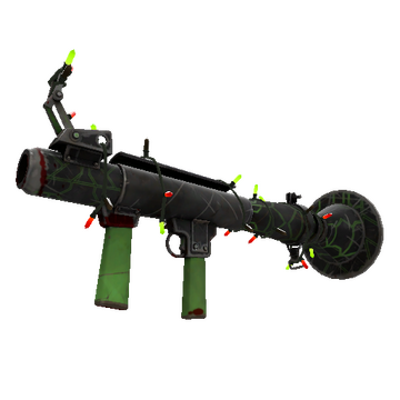 Unusual Festivized Specialized Killstreak Alien Tech Rocket Launcher (Battle Scarred)