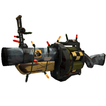 Unusual Festivized Specialized Killstreak Butcher Bird Grenade Launcher (Battle Scarred)