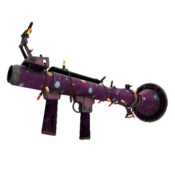 Unusual Festivized Specialized Killstreak Cosmic Calamity Rocket Launcher (Well-Worn)