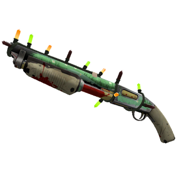 Unusual Festivized Specialized Killstreak Flower Power Shotgun (Battle Scarred)