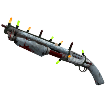 Unusual Festivized Specialized Killstreak Glacial Glazed Shotgun (Battle Scarred)