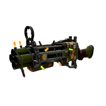 Unusual Festivized Specialized Killstreak Gourdy Green Iron Bomber (Well-Worn)
