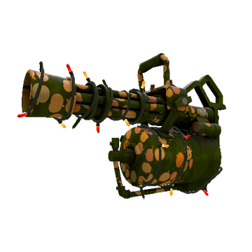 Unusual Festivized Specialized Killstreak Gourdy Green Minigun (Factory New)