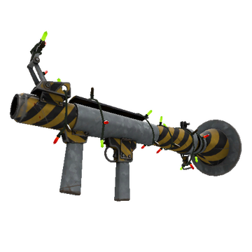 Unusual Festivized Specialized Killstreak Hazard Warning Rocket Launcher (Field-Tested)