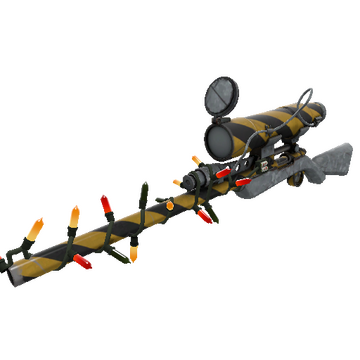 Unusual Festivized Specialized Killstreak Hazard Warning Sniper Rifle (Field-Tested)