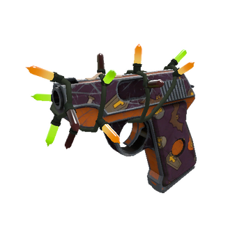 Unusual Festivized Specialized Killstreak Horror Holiday Pistol (Well-Worn)