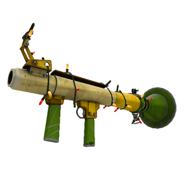 Unusual Festivized Specialized Killstreak Mannana Peeled Rocket Launcher (Well-Worn)