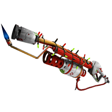 Unusual Festivized Specialized Killstreak Snow Globalization Flame Thrower (Minimal Wear)