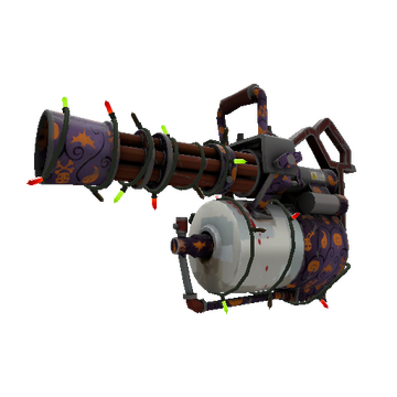 Unusual Festivized Specialized Killstreak Spirit of Halloween Minigun (Field-Tested)
