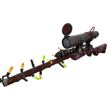 Unusual Festivized Specialized Killstreak Spirit of Halloween Sniper Rifle (Well-Worn)