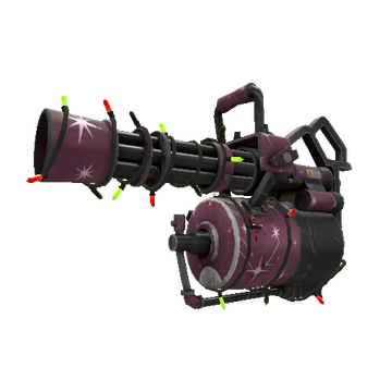 Unusual Festivized Specialized Killstreak Star Crossed Minigun (Field-Tested)