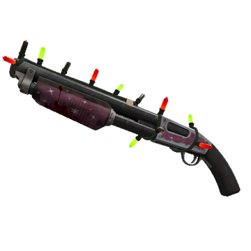 Unusual Festivized Specialized Killstreak Star Crossed Shotgun (Well-Worn)