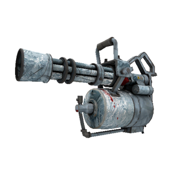 Unusual Glacial Glazed Minigun (Well-Worn)