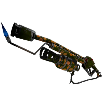 Unusual Gourdy Green Flame Thrower (Well-Worn)