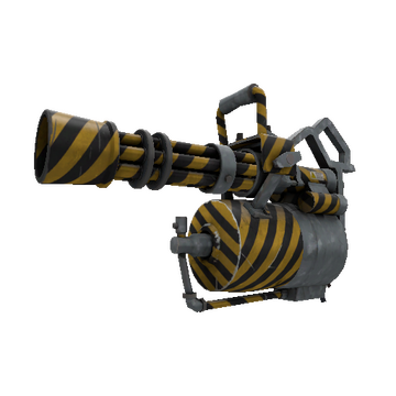 Unusual Hazard Warning Minigun (Minimal Wear)