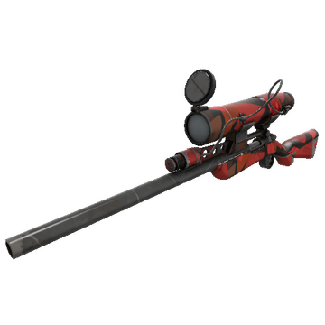 Unusual Killstreak Geometrical Teams Sniper Rifle (Well-Worn)