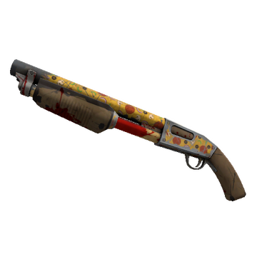 Unusual Killstreak Pizza Polished Shotgun (Battle Scarred)