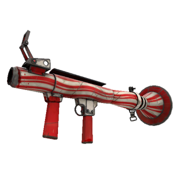 Unusual Peppermint Swirl Rocket Launcher (Battle Scarred)