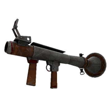 Unusual Professional Killstreak Damascus & Mahogany Rocket Launcher (Battle Scarred)