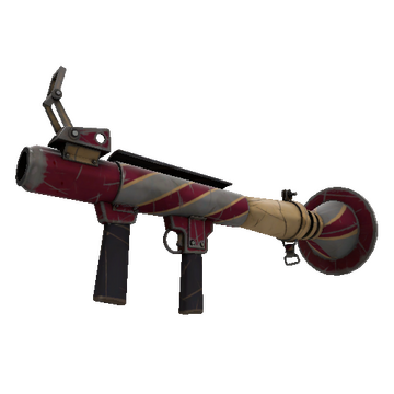 Unusual Saccharine Striped Rocket Launcher (Well-Worn)