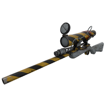 Unusual Specialized Killstreak Hazard Warning Sniper Rifle (Well-Worn)