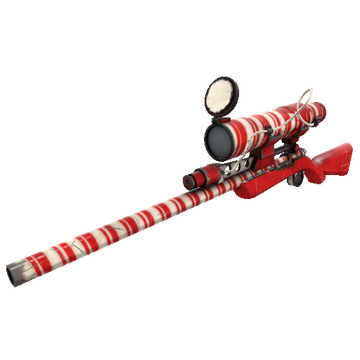 Unusual Specialized Killstreak Peppermint Swirl Sniper Rifle (Well-Worn)