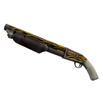 Unusual Tiger Buffed Shotgun (Well-Worn)
